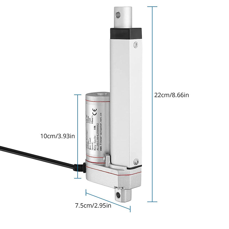 Linear Actuator DC 12 V 750 N 100 mm + Wireless Remote Control Kit