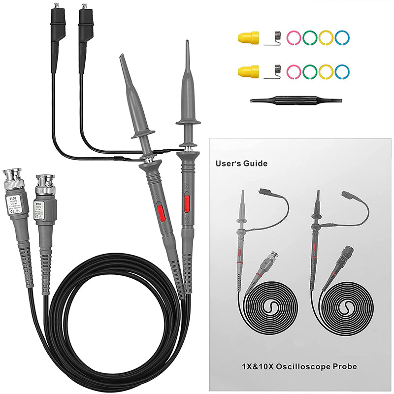 AUTOUTLET P6100 100MHz X10 Range Oscilloscope Clip Probes