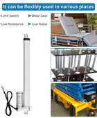 AUTOUTLET Linear Motor Adjustment Drive Gate Opener Linear DC 12V 750N 300mm